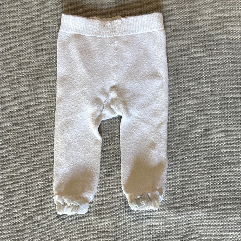Ruffle Butts White Leggings for Kids